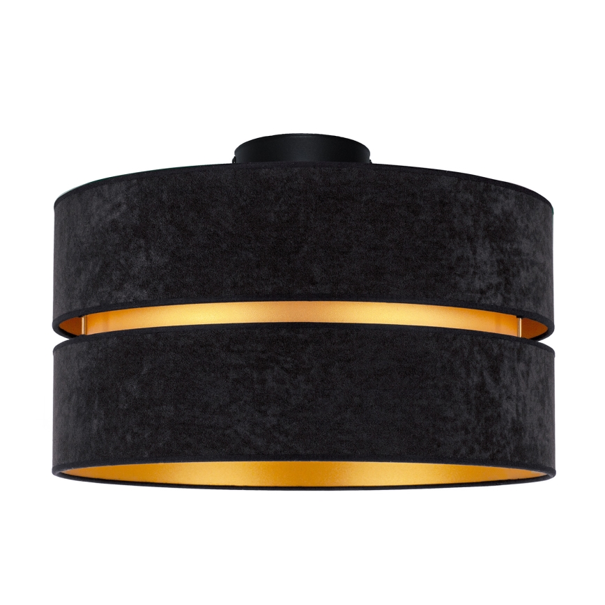 Duolla - Plafoniera DUO 1xE27/40W/230V diametro 40 cm nero/oro