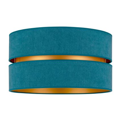 Duolla - Plafoniera DUO 1xE27/40W/230V diametro 40 cm turchese/oro