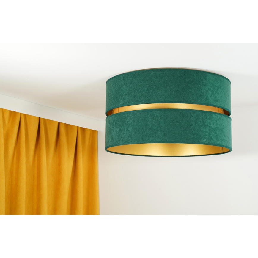 Duolla - Plafoniera DUO 1xE27/40W/230V diametro 40 cm verde/oro