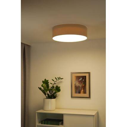 Duolla - Plafoniera LED CORTINA LED/26W/230V diametro 45 cm 4000K beige