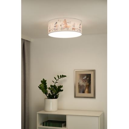 Duolla - Plafoniera LED per bambini CORTINA LED/26W/230V diametro 40 cm 4000K