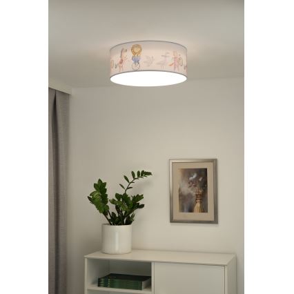 Duolla - Plafoniera LED per bambini CORTINA LED/26W/230V diametro 40 cm 4000K