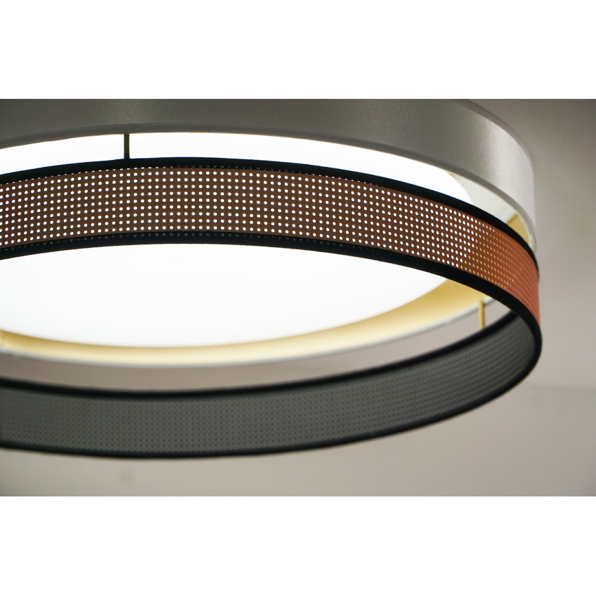Duolla - Plafoniera LED ROLLER DUO SHINY LED/24W/230V diametro 45 cm bianco/rame