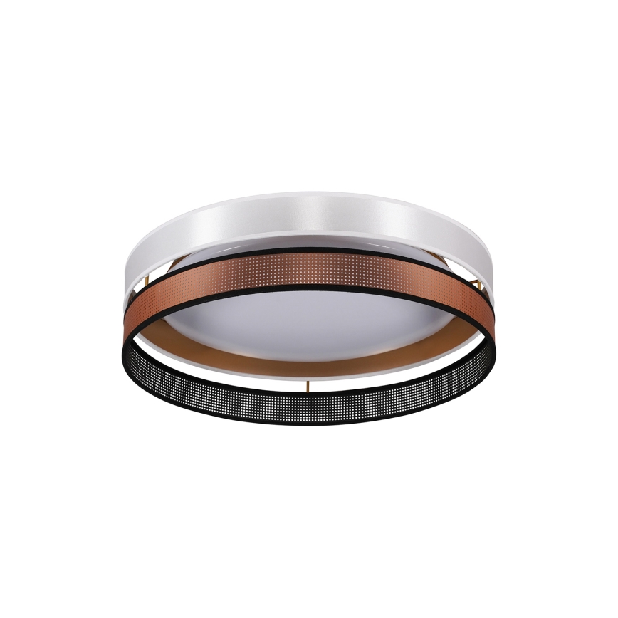Duolla - Plafoniera LED ROLLER DUO SHINY LED/24W/230V diametro 45 cm bianco/rame
