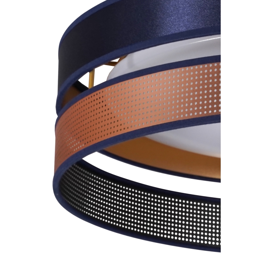 Duolla - Plafoniera LED ROLLER DUO SHINY LED/24W/230V diametro 45 cm blu/rame