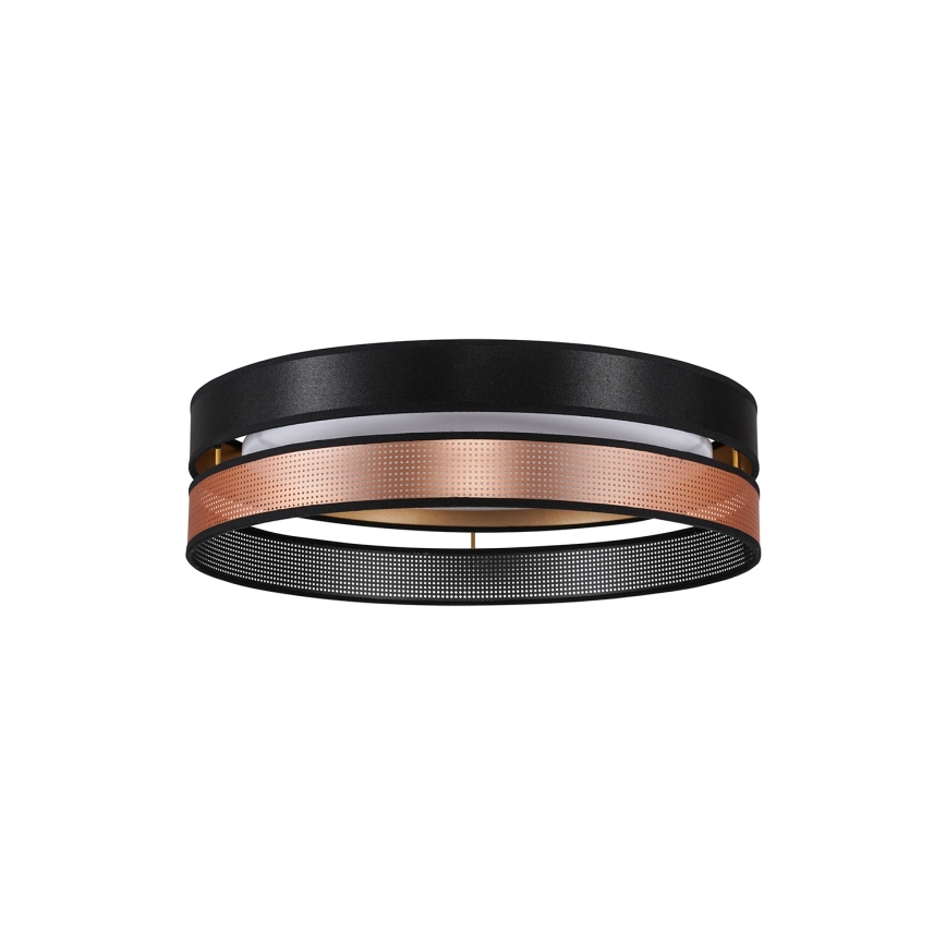 Duolla - Plafoniera LED ROLLER DUO SHINY LED/24W/230V diametro 45 cm nero/rame
