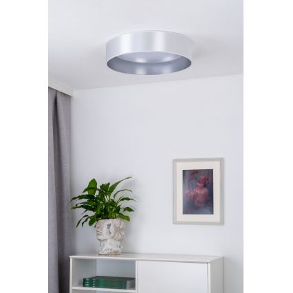 Duolla - Plafoniera LED ROLLER LED/24W/230V diametro 45 cm argento