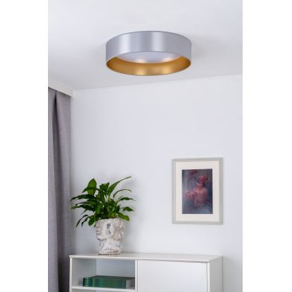 Duolla - Plafoniera LED ROLLER LED/24W/230V diametro 45 cm argento/oro