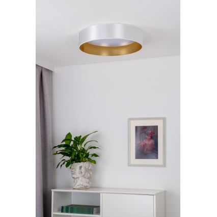 Duolla - Plafoniera LED ROLLER LED/24W/230V diametro 45 cm argento/oro