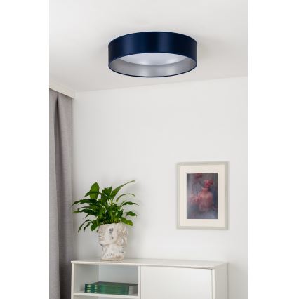 Duolla - Plafoniera LED ROLLER LED/24W/230V diametro 45 cm blu/argento
