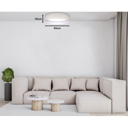 Duolla - Plafoniera LED ROLLER LED/24W/230V diametro 45 cm color crema