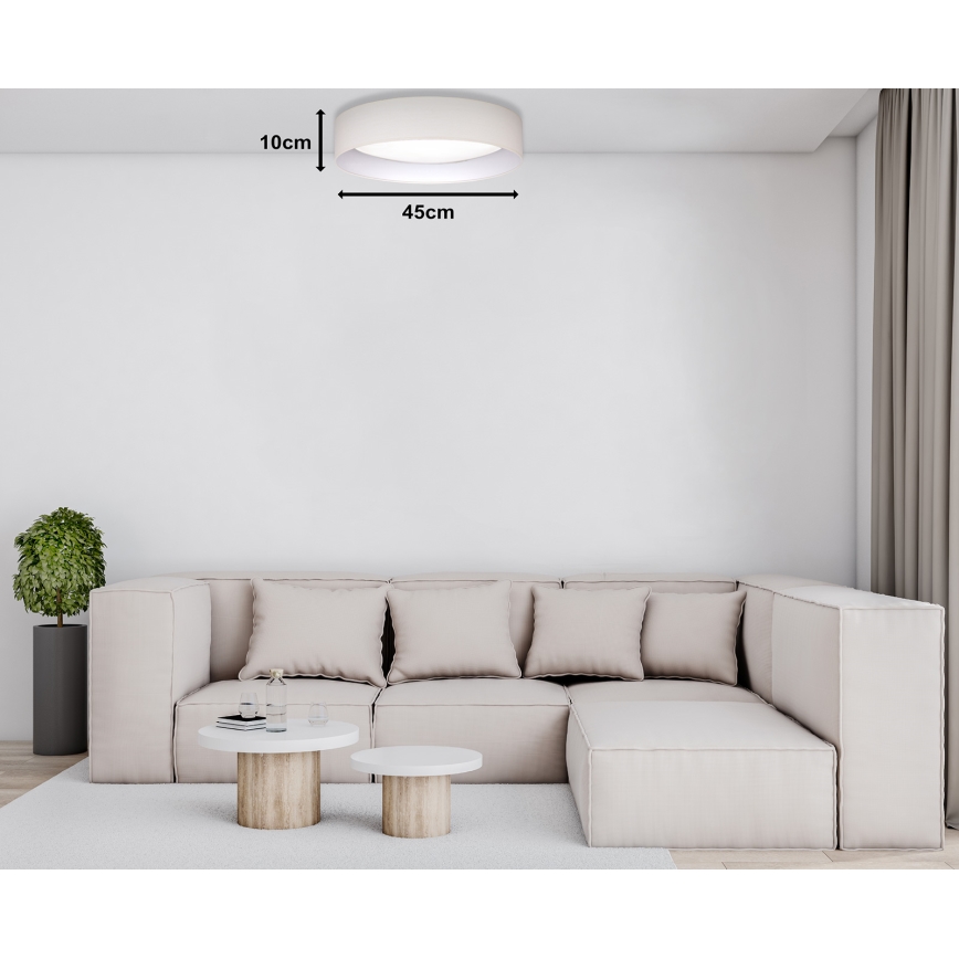 Duolla - Plafoniera LED ROLLER LED/24W/230V diametro 45 cm color crema