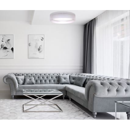 Duolla - Plafoniera LED ROLLER LED/24W/230V diametro 45 cm grigio chiaro
