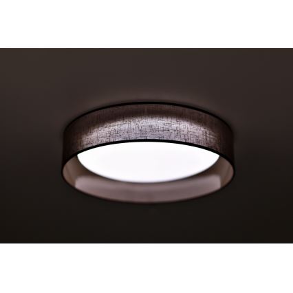 Duolla - Plafoniera LED ROLLER LED/24W/230V diametro 45 cm marrone scuro