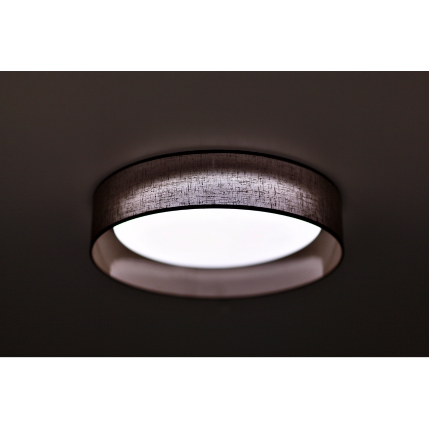 Duolla - Plafoniera LED ROLLER LED/24W/230V diametro 45 cm marrone scuro