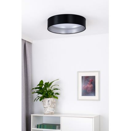 Duolla - Plafoniera LED ROLLER LED/24W/230V diametro 45 cm nero/argento