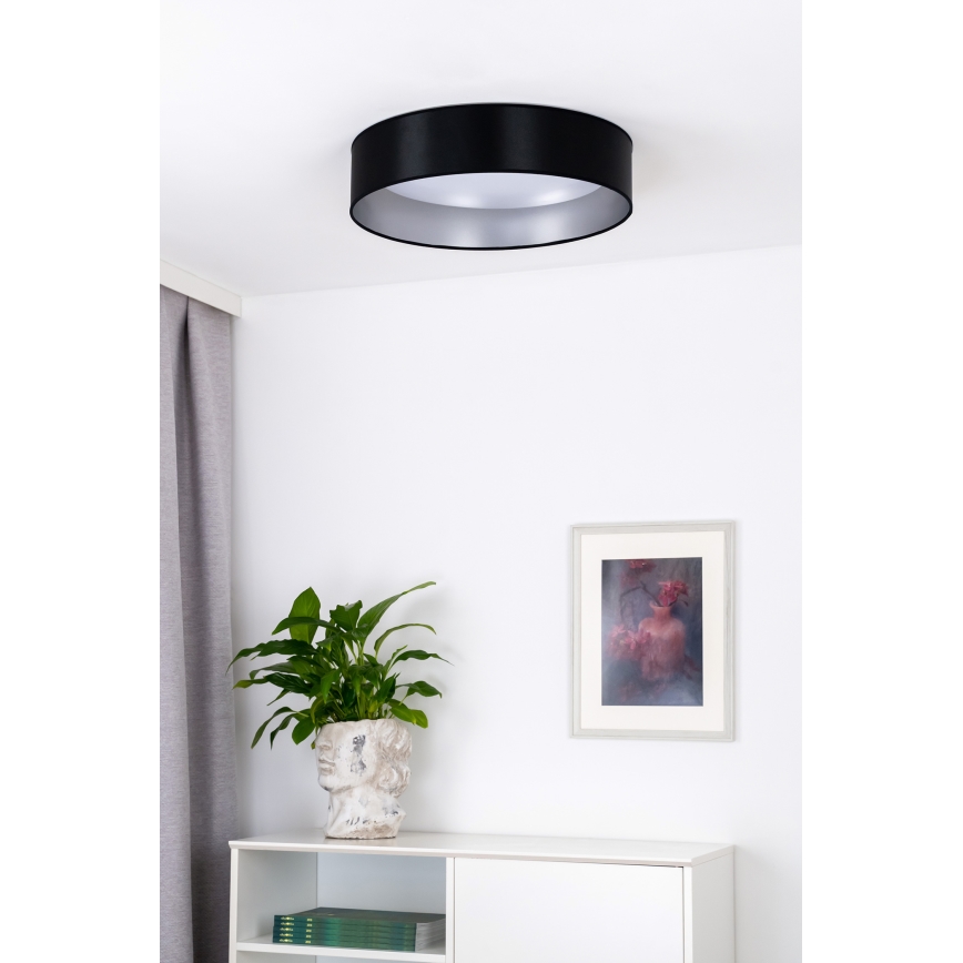 Duolla - Plafoniera LED ROLLER LED/24W/230V diametro 45 cm nero/argento