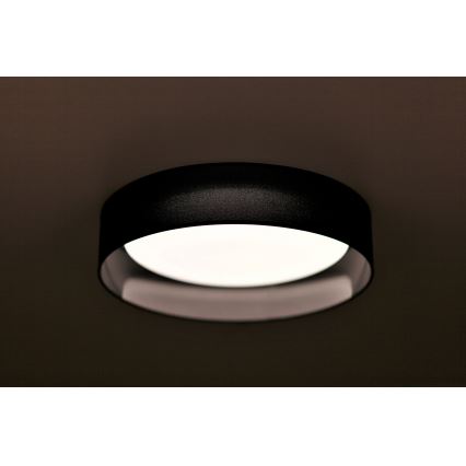 Duolla - Plafoniera LED ROLLER LED/24W/230V diametro 45 cm nero