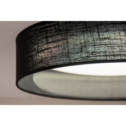 Duolla - Plafoniera LED ROLLER LED/24W/230V diametro 45 cm nero