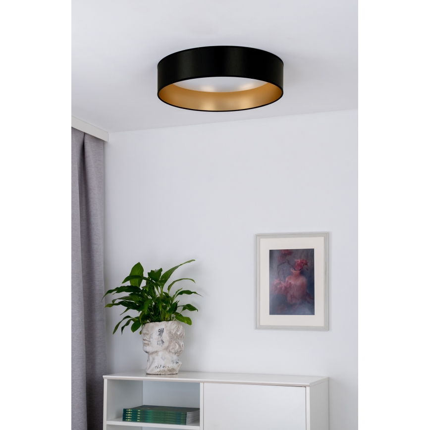 Duolla - Plafoniera LED ROLLER LED/24W/230V diametro 45 cm nero/oro