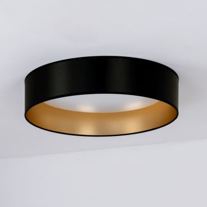 Duolla - Plafoniera LED ROLLER LED/24W/230V diametro 45 cm nero/oro