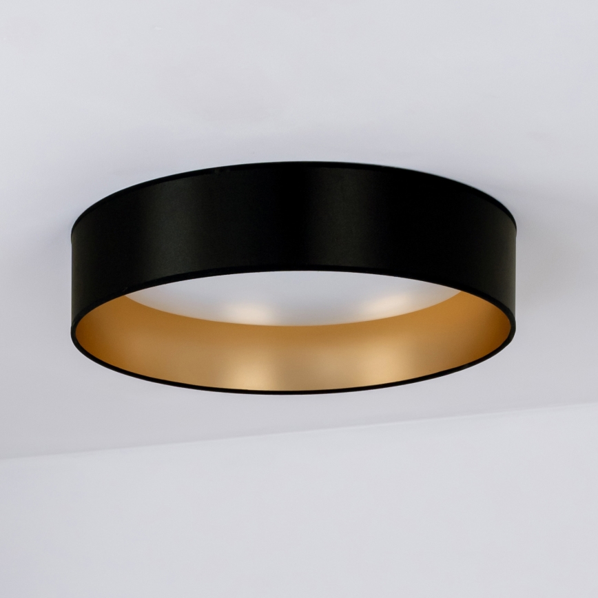 Duolla - Plafoniera LED ROLLER LED/24W/230V diametro 45 cm nero/oro