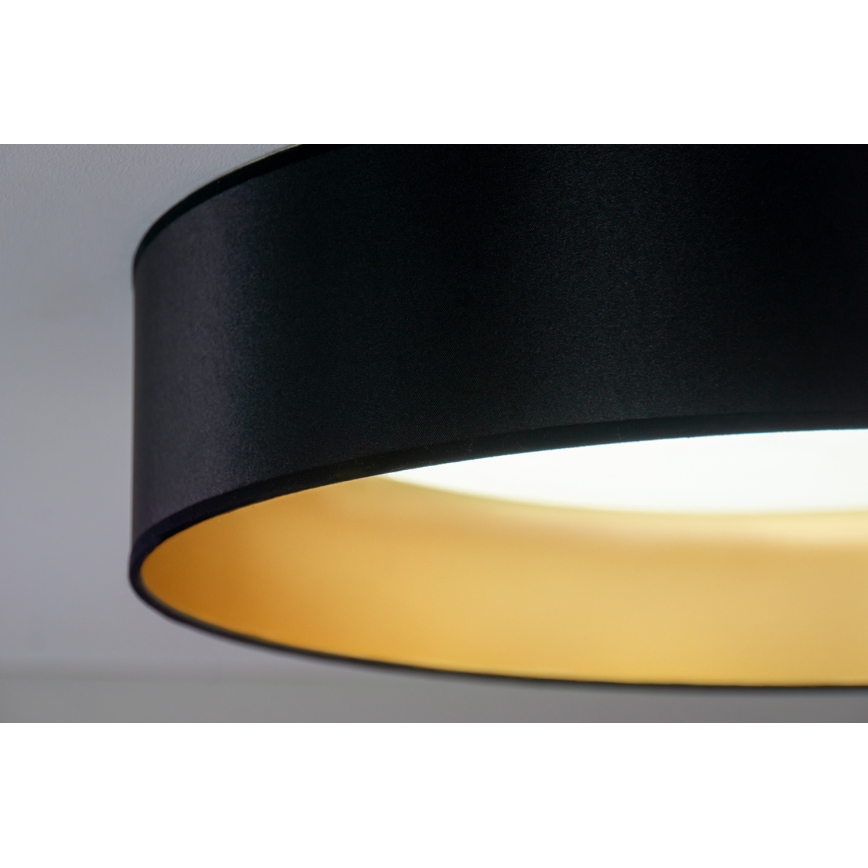 Duolla - Plafoniera LED ROLLER LED/24W/230V diametro 45 cm nero/oro