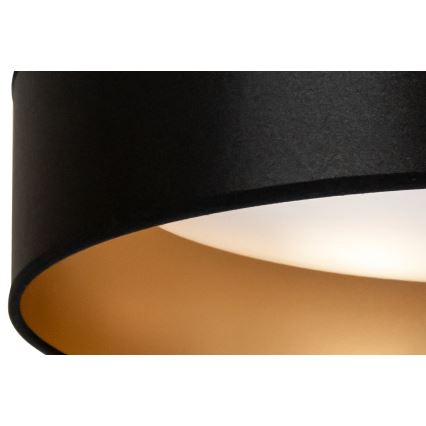 Duolla - Plafoniera LED ROLLER LED/24W/230V diametro 45 cm nero/oro