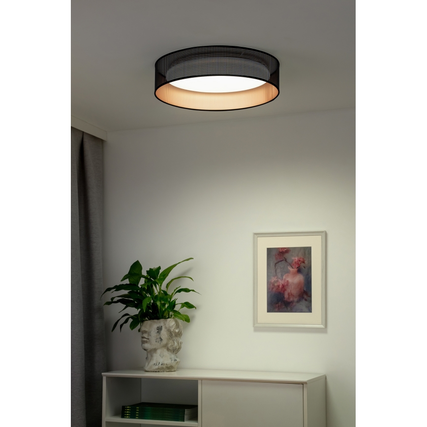Duolla - Plafoniera LED ROLLER LED/24W/230V diametro 45 cm nero/rame