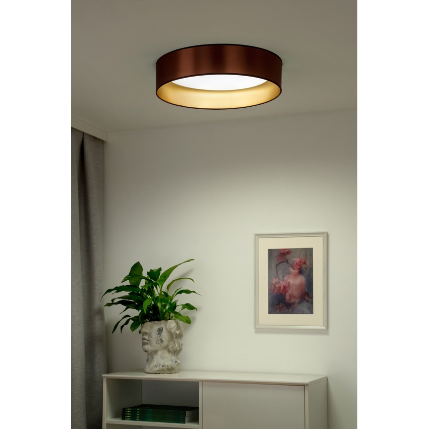 Duolla - Plafoniera LED ROLLER LED/24W/230V diametro 45 cm rame/oro