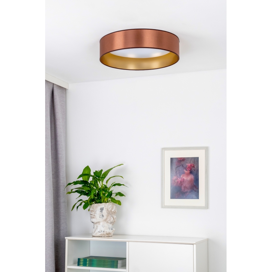 Duolla - Plafoniera LED ROLLER LED/24W/230V diametro 45 cm rame/oro