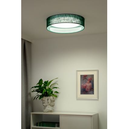 Duolla - Plafoniera LED ROLLER LED/24W/230V diametro 45 cm verde