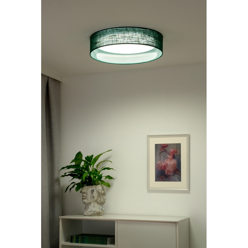 Duolla - Plafoniera LED ROLLER LED/24W/230V diametro 45 cm verde