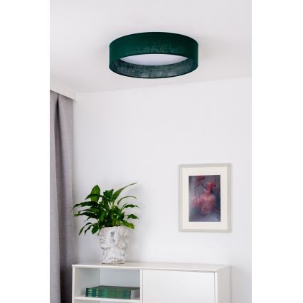Duolla - Plafoniera LED ROLLER LED/24W/230V diametro 45 cm verde