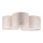 Duolla - Plafoniera ROLLER TRIO 3xE27/60W/230V bianco/oro