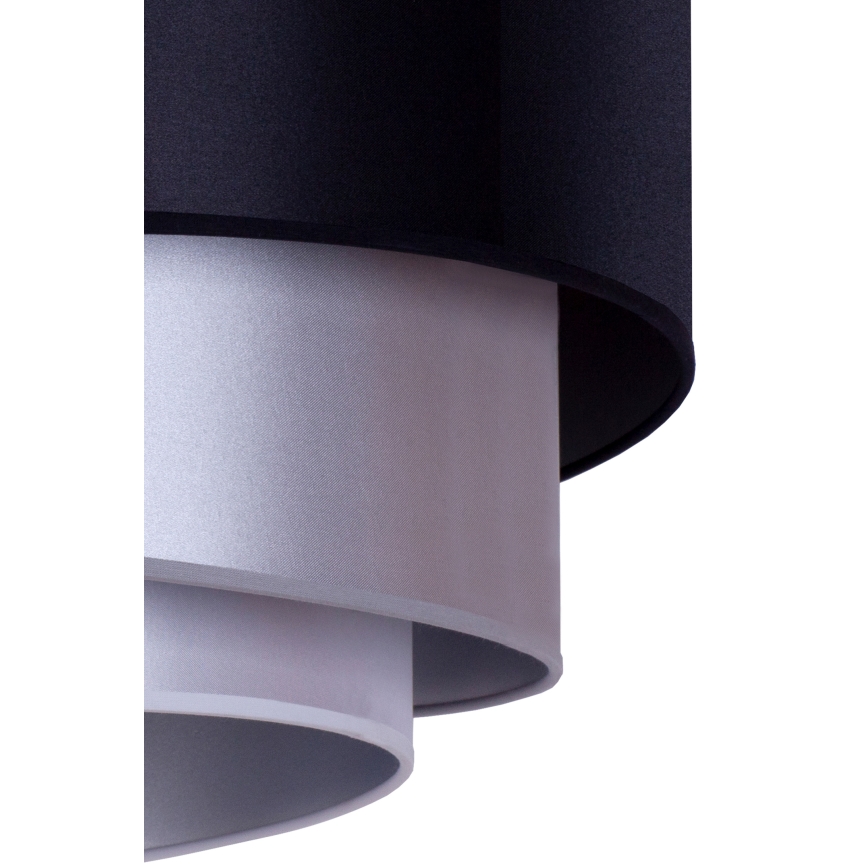 Duolla - Plafoniera TRIO 1xE27/15W/230V diametro 45 cm nero/argento