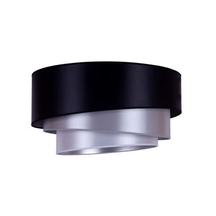 Duolla - Plafoniera TRIO 1xE27/15W/230V diametro 45 cm nero/argento