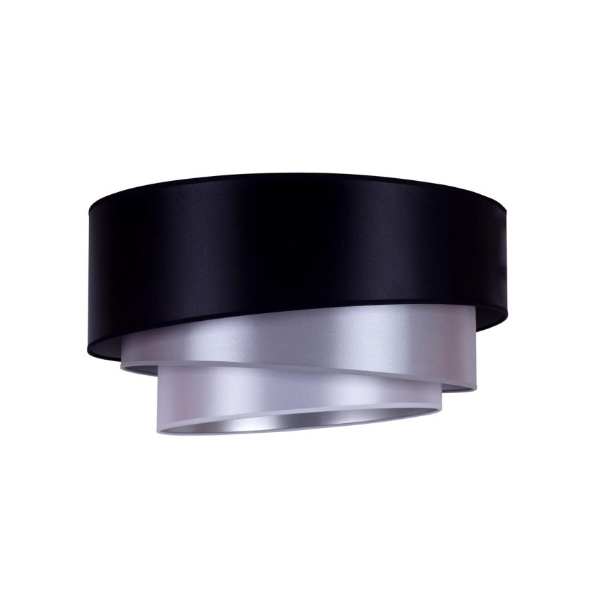 Duolla - Plafoniera TRIO 1xE27/15W/230V diametro 45 cm nero/argento