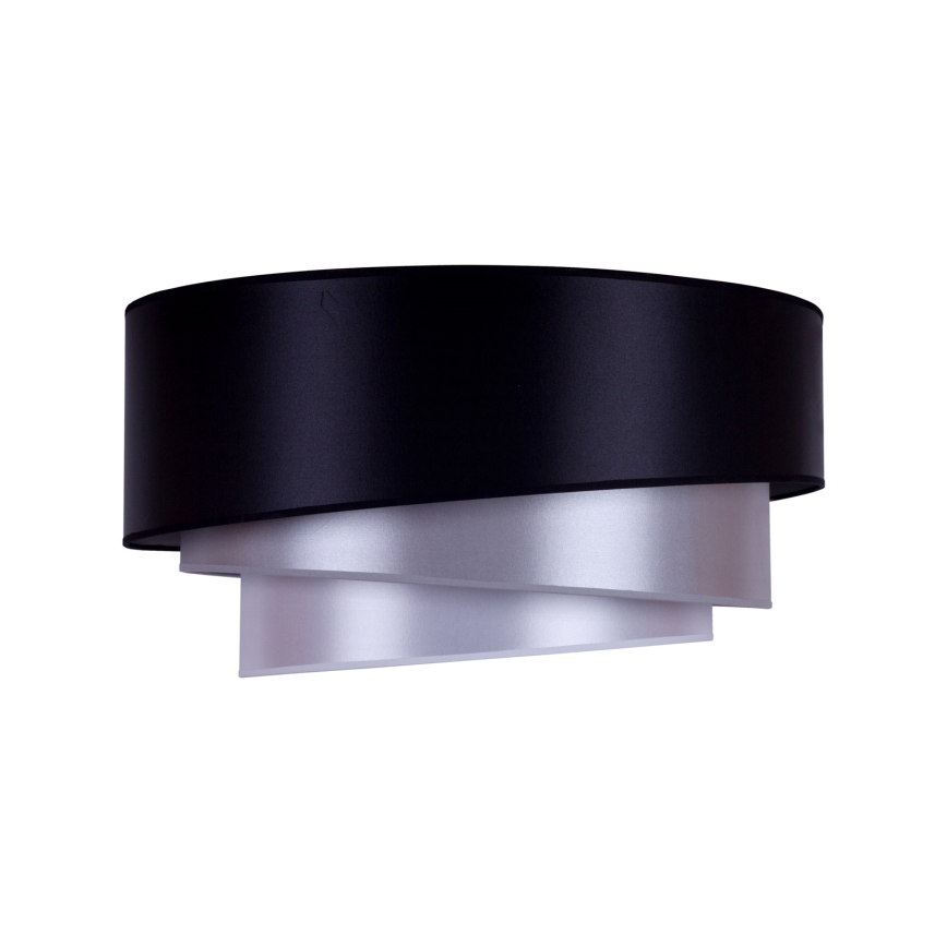 Duolla - Plafoniera TRIO 1xE27/15W/230V diametro 45 cm nero/argento