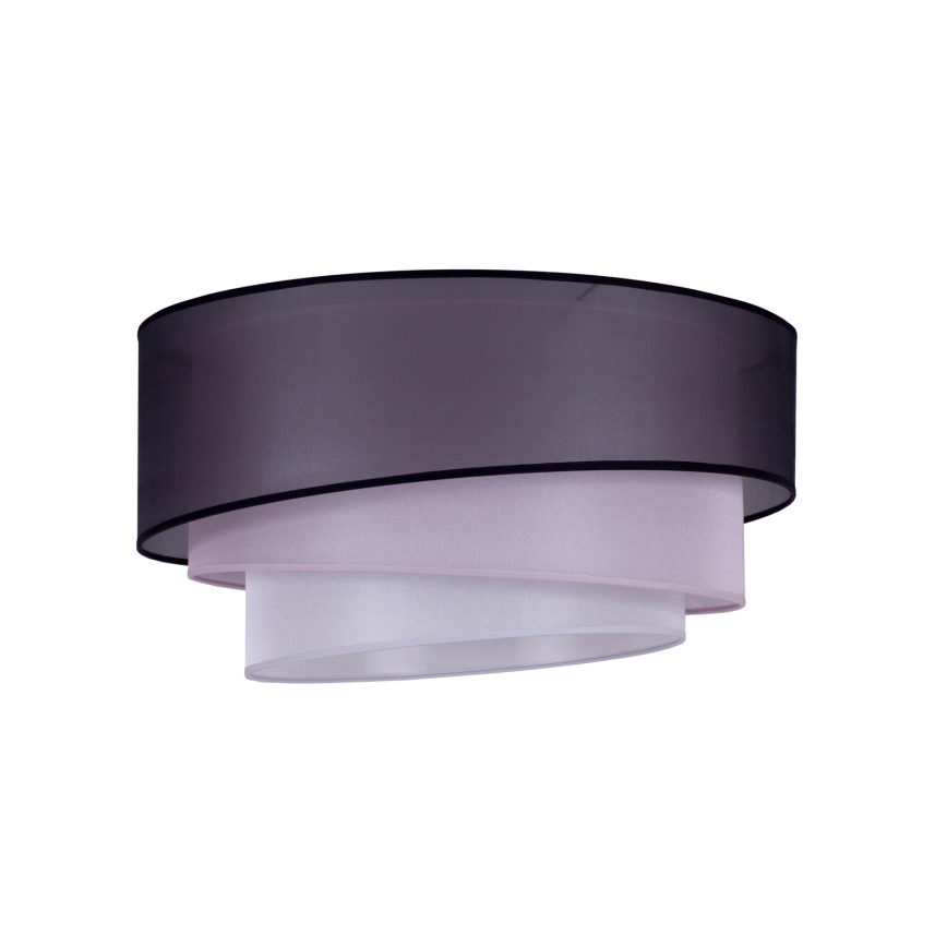 Duolla - Plafoniera TRIO 1xE27/15W/230V diametro 45 cm nero/rosa/argento