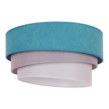 Duolla - Plafoniera TRIO 1xE27/15W/230V diametro 45 cm turchese/grigio/bianco