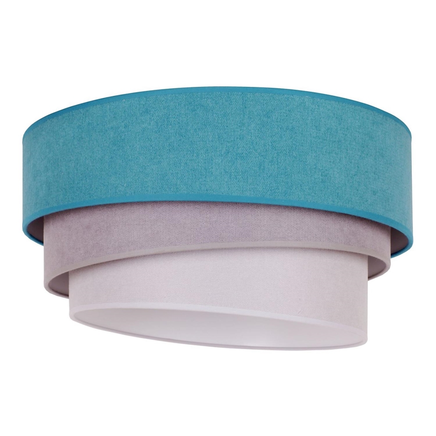 Duolla - Plafoniera TRIO 1xE27/15W/230V diametro 45 cm turchese/grigio/bianco