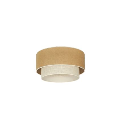 Duolla - Plafoniera YUTE BOHO 1xE27/15W/230V diametro 45 cm marrone/color crema