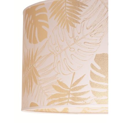 Duolla - Plafonnier ARECA 1xE27/40W/230V d. 45 cm laiton/blanc