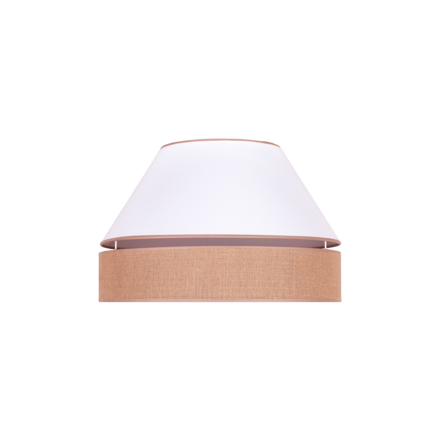 Duolla - Plafonnier AVIGNON 1xE27/15W/230V diam. 50 cm blanc/marron