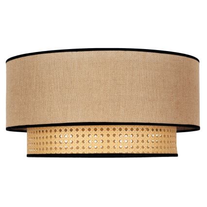 Duolla - Plafonnier BOHO 1xE27/15W/230V d. 45 cm beige/rotin