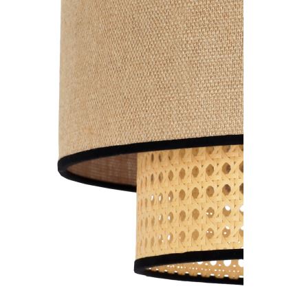 Duolla - Plafonnier BOHO 1xE27/15W/230V d. 45 cm beige/rotin