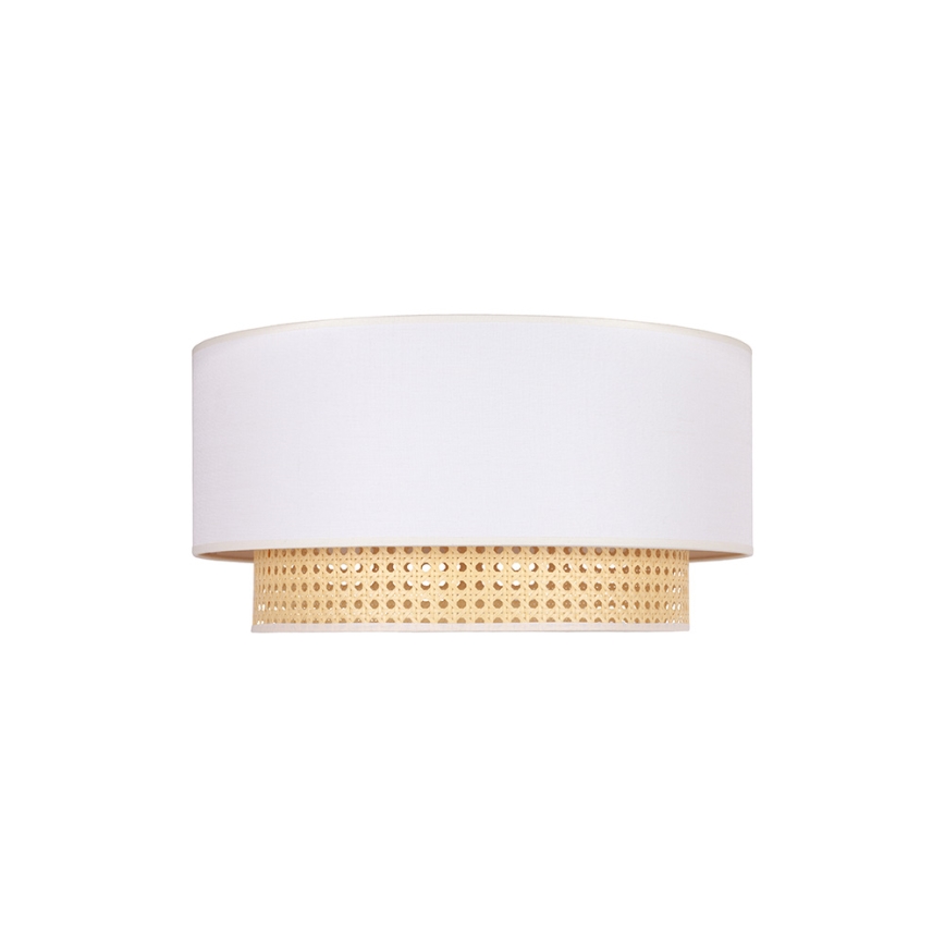 Duolla - Plafonnier BOHO 1xE27/15W/230V d. 45 cm crème/rotin