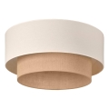 Duolla - Plafonnier BOHO 3xE27/15W/230V Ø 60 cm crème/beige