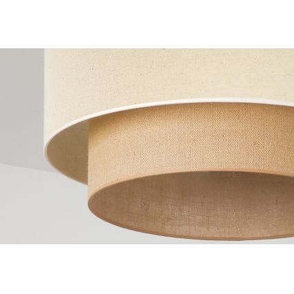 Duolla - Plafonnier BOHO 3xE27/15W/230V Ø 60 cm crème/beige